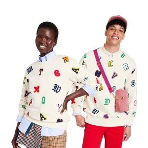 Target Rowing Blazers collab sweatshirt with alphabet sizes XL unisex